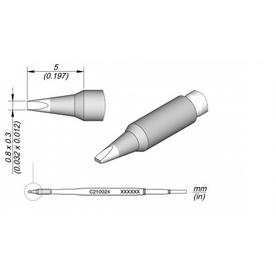 CHISEL CARTRIDGE 0.8X0.3