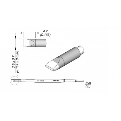 CHISEL CARTRIDGE 2.6X0.7