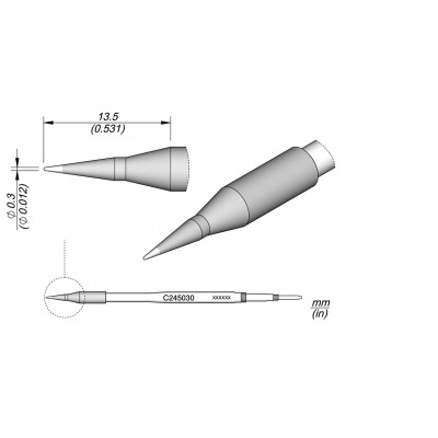 CONICAL CARTRIDGE 0.3MM