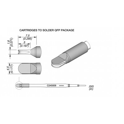 QFP DRAG CARTRIDGE 4.5X1.8