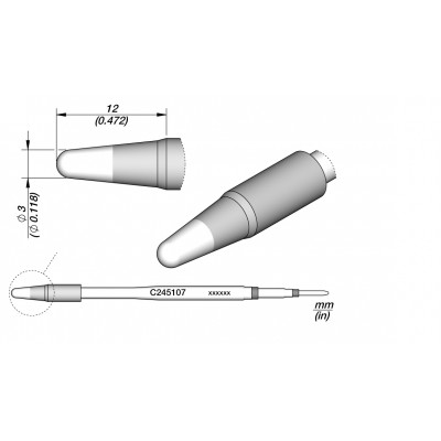 CONICAL CARTRIDGE 3 HT
