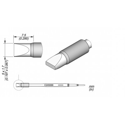 CHISEL CARTRIDGE 5X1.7 HT