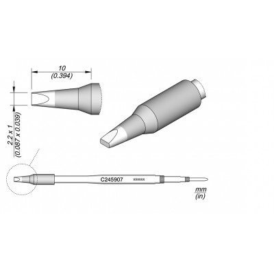 CHISEL CARTRIDGE 2.2X1