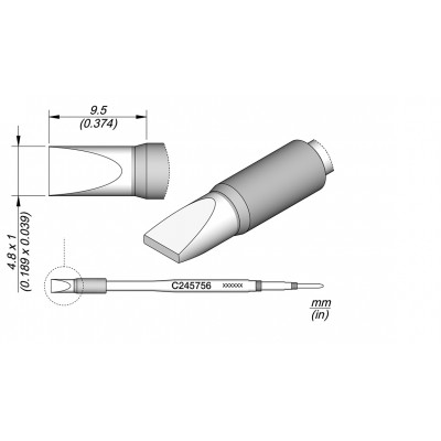CHISEL CARTRIDGE 4.8X1 HT