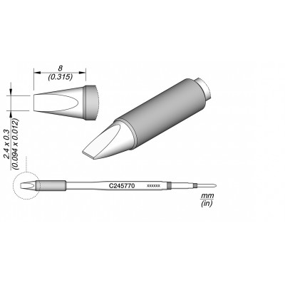 CHISEL CARTRIDGE 2.4X0.3