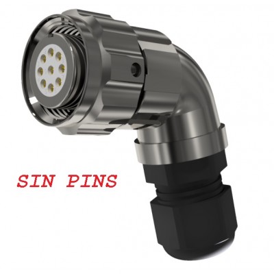 CONECTOR HEMBRA AEREO CODO...