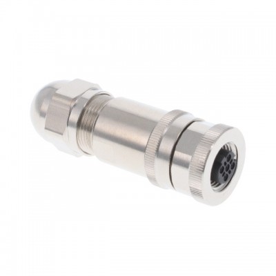 CONECTR M12 4POS HEMBRA AEREO