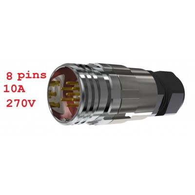 CONECTOR MACHO AEREO 8-PINS...