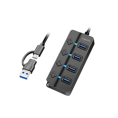 Hub USB 3.2 Gen1, 4...