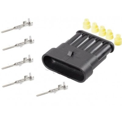 CONECTOR 5 VIAS MACHO...