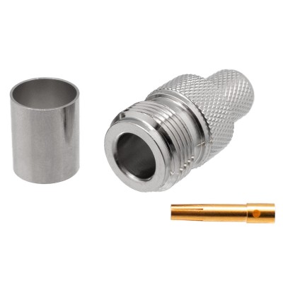 CONECTOR "N" HEMBRA CRIMPAR...