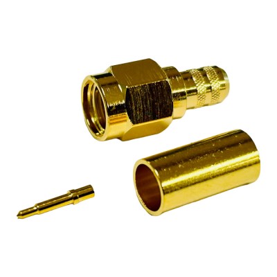 CONECTOR SMA MACHO CRIMPAR...