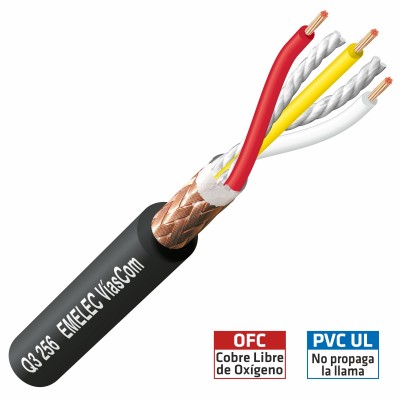 CABLE DE AUDIO 3X0.22mm²...