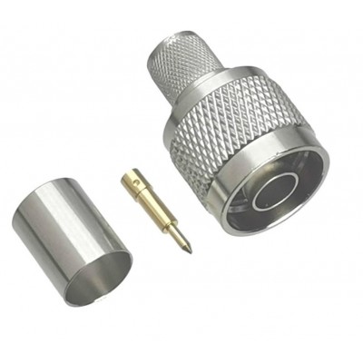 CONECTOR "N" MACHO CRIMPAR...