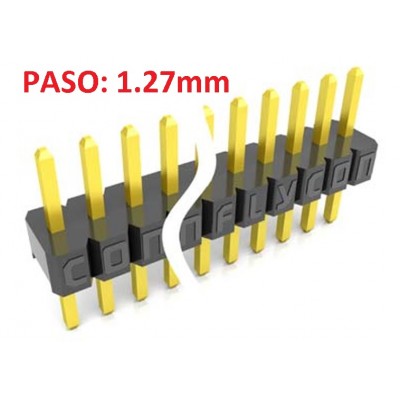 TIRA 20 PINS MACHO PASO 1.27mm
