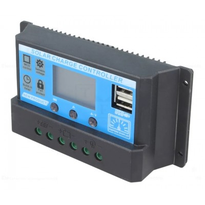 REGULADOR CARGA SOLAR 12V...