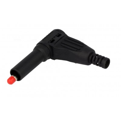 BANANA NEGRA 4mm ACODADA...