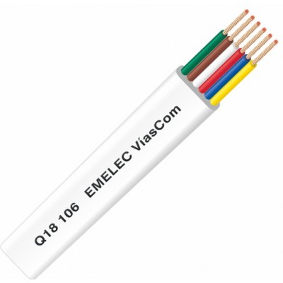 106B CABLE TEL.PLANO 6 VIAS BL