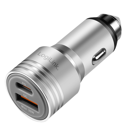 CARGADOR COCHE USB-A USB-C 20W