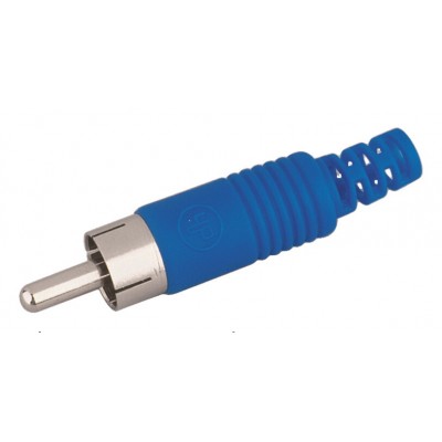 CONECTOR MACHO RCA  AZUL AEREO