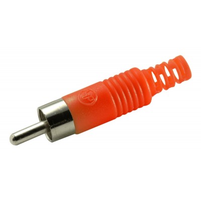 CONECTOR MACHO RCA ROJO AEREO