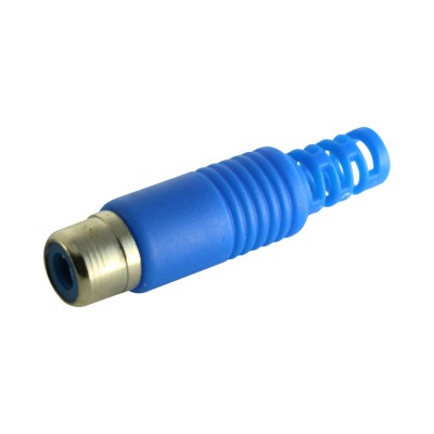 CONECTOR HEMBRA RCA AEREO AZUL