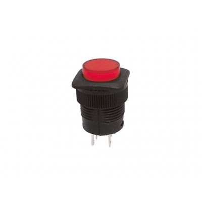 INT.PULSADOR OFF-ON ROJO LED